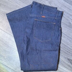 Men's RUSTLER Straight Leg Blue Jeans